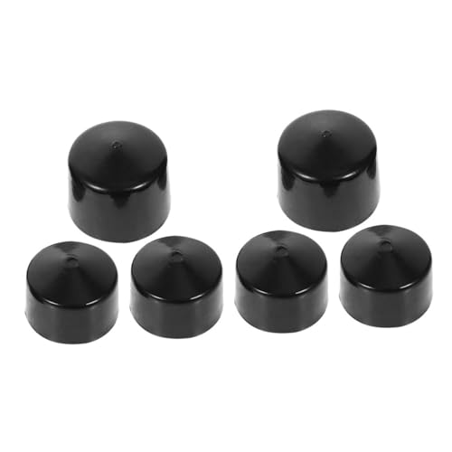 iplusmile 6 Piezas patineta ápice Patinar Copas de pivote de patineta Perno de camión rodamientos de Skate Ruedas Camiones Casquillos de Huesos Casquillos de monopatín Black