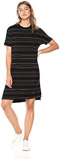 Amazon Brand - Daily Ritual Women's Jersey Short-Sleeve Crewneck Boxy Pocket T-Shirt Dress
