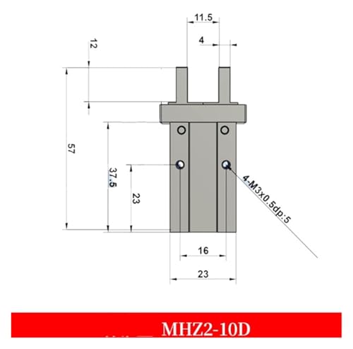 Vérin pneumatique MHZ2-10D pour manipuler les petites pièces