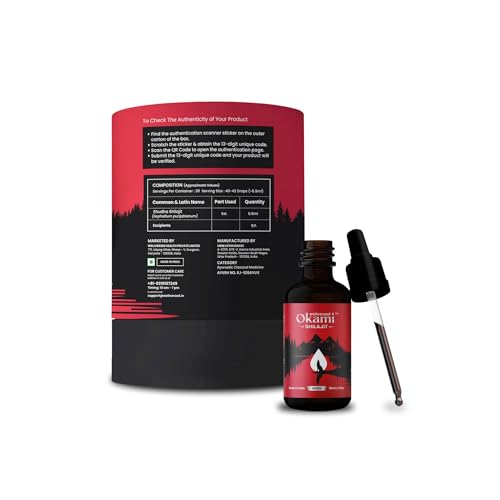 Image of Shilajit /Shilajeet Drops (30 Servings, Unflavoured) Sourced From 1800ft. | Performance and Stamina Booster | 100% Ayurvedic | Shilajit For Men |