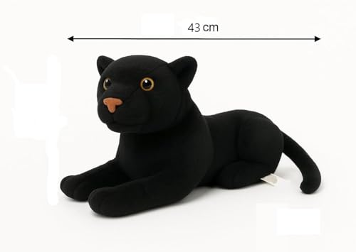 Image of Tickles Black Panther Animal Soft Stuffed Plush Toy for Kids (Size: 43 cm)