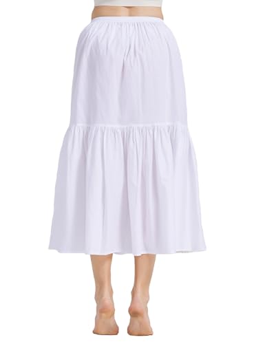 Image of BEAUTELICATE Half Slip Skirt Extender 100% Cotton Vintage Underskirt