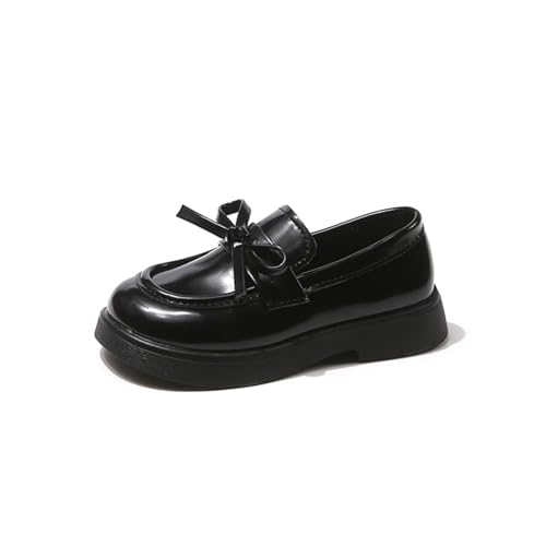 Image of Toddler Girls Mary Jane Dress Shoes Little Kids Ballet Flats Bowkont Flower Wedding Party School Princess Shoes