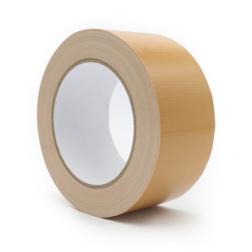 Image of Multi Purpose Brown Duct Tape 2 Inch X 33 Yards, Heavy Duty Strong Adhesive Tape, No Residue, Waterproof All Weather, Tear by Hand, Industrial Repairs
