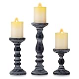 Rustikales Kerzenhalter Set | Schwarz