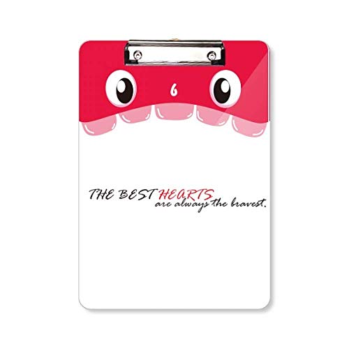 Porte-bloc A4 inspirant The Best Hearts pour booster votre motivation