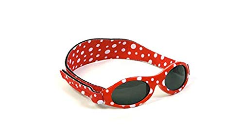 Baby Banz Adventure zonnebril rood stippen baby