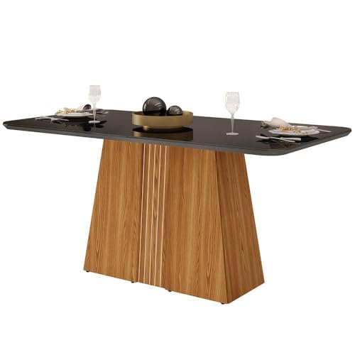 Mesa de Jantar DJ Móveis Raquel - 80,6 x 170 x 90cm Ginger/Preto