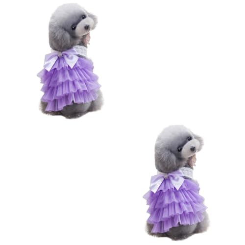 Toddmomy 2 Unidades vestido tutu cachorro estimação fantasias para meninas vestido gatos vestidos me