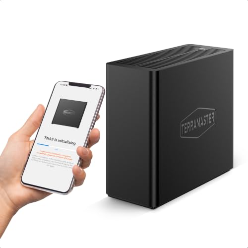 Image of TERRAMASTER F4 SSD NAS Storage - 4Bay All SSD NAS Server N95 QuadCore CPU, 8GB DDR5 RAM, 5GbE Port, Palm-Sized High-Performance Network Attached Storage (Diskless)