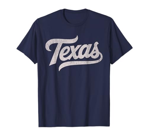 Vintage Texas Script Retro Swoosh T-Shirt