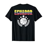 Ecuadorean Pride Sommersport-Outfit für stolze ecuadoreanische Menschen, die ein Basketball-Fan des Ecuador Basketballteams sind. Awesome Summer Sport Baller Design für stolze Ecuadorean Basketballliebhaber hat einen Basketball und Ecuadors Nationalflagge.