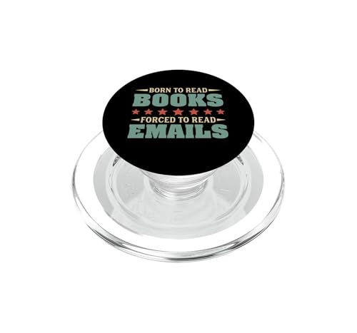 PopGrip para MagSafe de oficina con humor de libros y correos