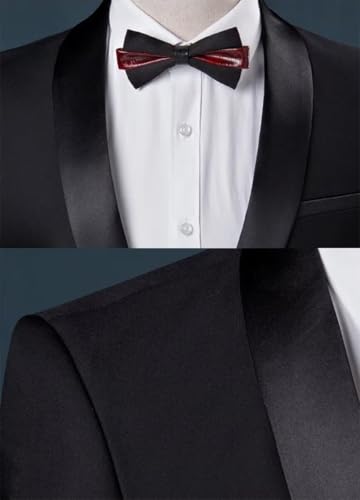 Men's 2 Piece Suit One Button Slim Fit Formal Wedding Prom Tuxedo Suits Blazer Pants Set UOU674
