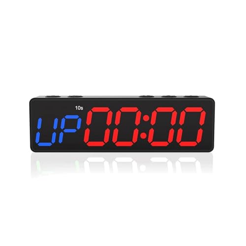 Temporizador de gimnasio portátil mini reloj magnético a batería programable 2
