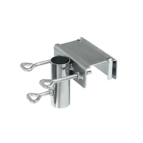 Yunso Soporte para sombrilla, soporte para sombrilla de balcón, balcón, abrazadera para paraguas, soporte para terraza, jardín, terraza, balcón, barandilla