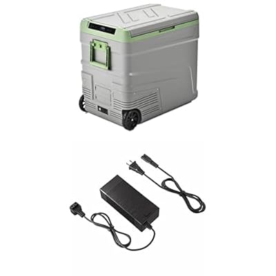EUHOMY 12 Volt 68QT Fridge Bundle with AC Power Cord for Portable Freezer