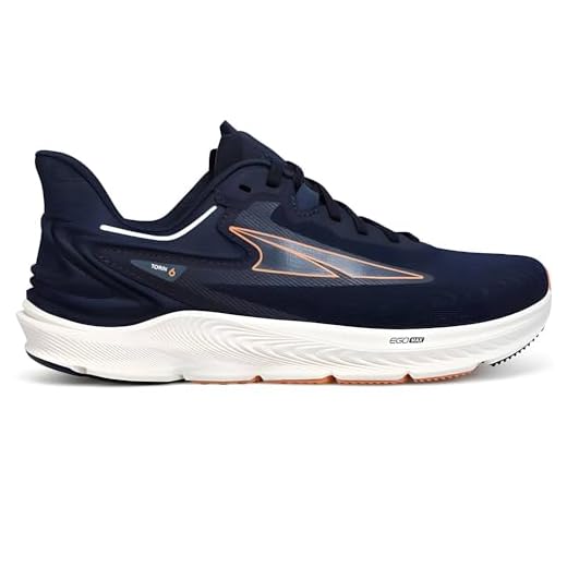 ALTRA Women's AL0A7R7E Torin 6 - Wide Road Running Shoe, Navy/Coral - 8.5 US