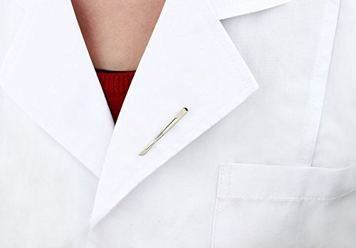 MANZHEN Medical Scalpel Brooch Lapel Pins Jewelry Gift for Surgeon Doctor Nurse (Silver-2)