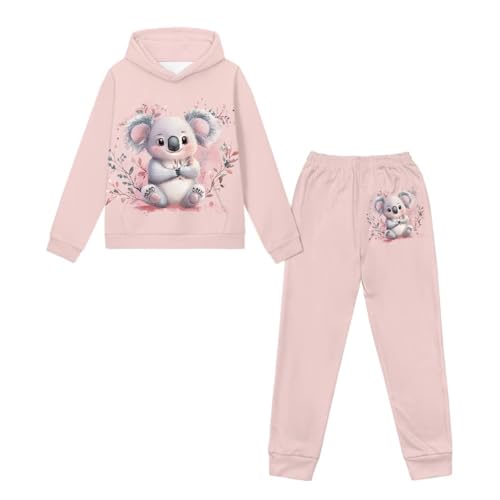 Toddler Fall Outfits for Girls Hoodie and Sweatpants Set 2 Piece Set Lounge Set Size 4-124