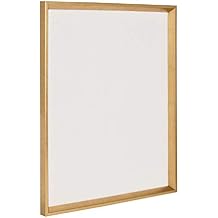 Kate and Laurel Calter Framed Linen Fabric Pinboard, 21.5x27.5, Gold