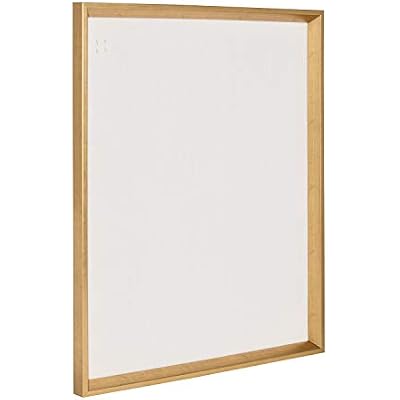 Kate and Laurel Calter Framed Linen Fabric Pinboard, 21.5x27.5, Gold