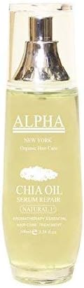 Chia Oil Seed Hair Serum Repair Organic Hair Care By Alpha New York 100 ml. / 3.38 fl.oz.