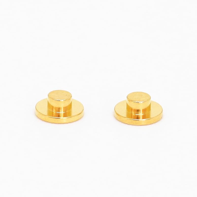Gold Plated Pogo Pin for Health Device, Metal Contact Connector, 3mm Diameter, 4mm Height, Precision Electronic Component