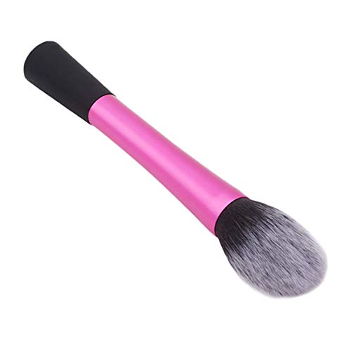 Rose Color Handle Base Blush Rosto Escova Cosmética Ferramenta de Maquiagem