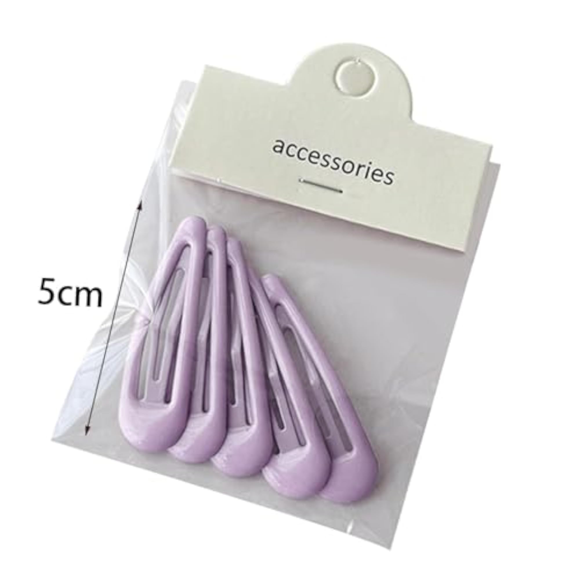5Pcs Snap Hair Clips, Violet Hair Accessories for Girls