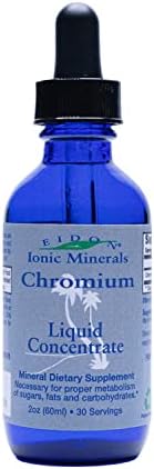 Eidon Ionic Minerals Liquid Chromium Concentrate - Ionic Chromium Drops, Supports Stable Energy Levels, All-Natural, Vegan, Gluten-Free, No Preservatives or Additives - 2 Oz Bottle
