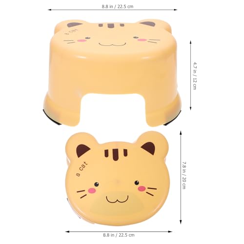 Taburete para niños de plástico con dibujos animados en pack de 2 6
