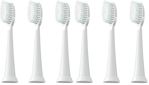 Image of TAO Clean Sonic Electric Toothbrush Replacement Heads (6-Pack) - Replacement Heads for the TAO Clean Electric Toothbrush and Docking Station, White