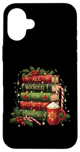 All Booked for Christmas Reading zf[Cg {D̕ X}zP[X iPhone 16 Plus p
