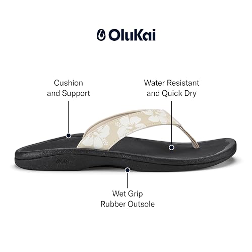 Image of OluKai Ohana Women's Sandals, Water Resistant Flip Flops with Arch Support