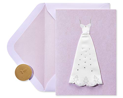 Image of Papyrus Wedding Shower Card for the Bride-to-Be (Handmade Bridal Gown)