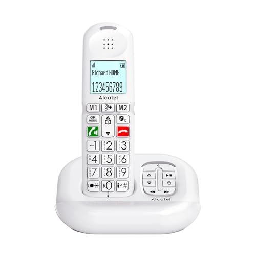 ALCATEL XL685 Voice - Téléphone Fixe sans Fil DECT Senior Format XL avec Répondeur - Écran Haute lisibilité - Grandes Touches - Audio Boost - Mains Libres...