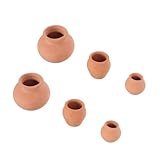 HOMOCONO 6 Stück Terracotta Blumentopf aus Keramik mit Glatter Oberfläche Kleiner Blumentopf für...