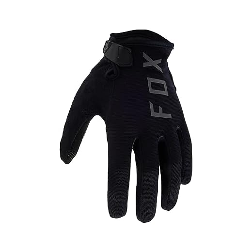 FOX RACING Luvas de Mountain Bike Ranger Gel Pretas, Grandes
