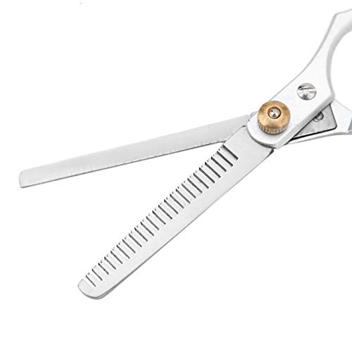 Conjunto de tesouras finas de corte de cabelo em aço inoxidável, salão de barbeiro, tesoura profissi
