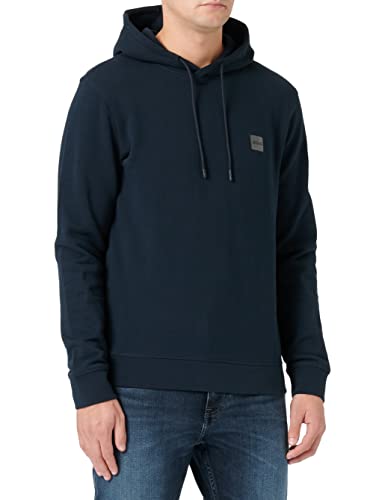 BOSS Hommes Wetalk Sweat à Capuche Regular en Molleton de Coton avec Patch logoté