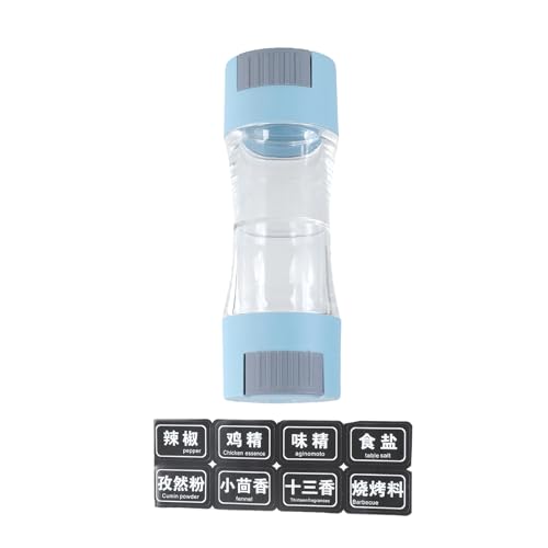 Innovador mezclador de sales de doble cabezal de 0,50 g con recipiente de azúcar tipo prensa para dispensar sales controladas