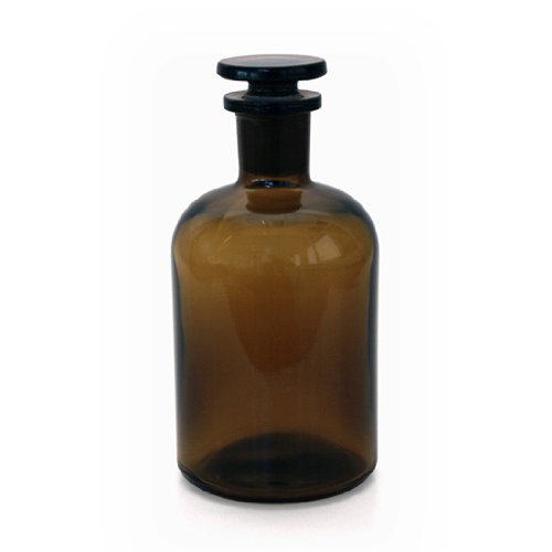 20 x 250 ml - Farbe: Braun - inkl. Glasstopfen *** Enghalsflasche Apothekerglas Stopfenflasche Laborflasche Laborglas ***