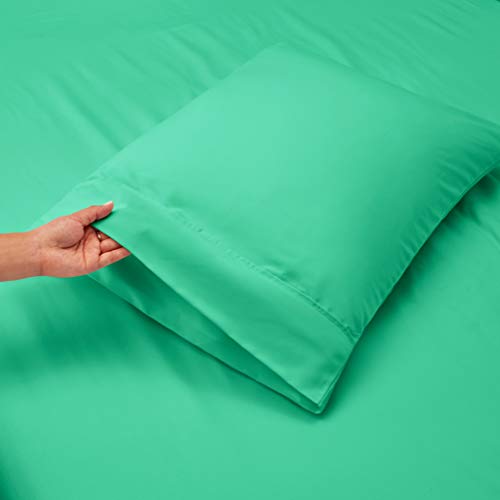 Image of Hearth & Harbor Extra Deep Pocket King Sheets - 4 Piece Hotel Luxury King Sheet Set Fits Up to 24 inch Mattress - Ultra Soft Luxury King Bed Sheet Set - Soft & Breathable, King, Mint Green