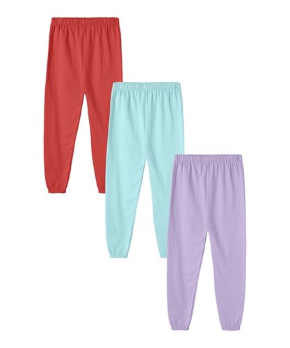 Image of SHODOX Boys Cotton Blend Regular Fit Printed Multicolor Track Pants | Comfortable Casual Joggers for Boys - Pack of 3