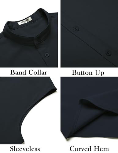 coofandy men39s summer beach tank tops sleeveless button up shirt casual textured tank shirts