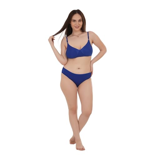 Image of Unitrust Premium Lingerie Set with Full Coverage Non-Padded Bra and Hipster Panty Set