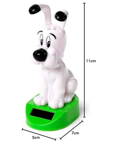 Puckator Solar Pal Idefix Figur Tänzerin, solarbetrieben, Asterix und Obelix, für Armaturenbrett, Auto, Schreibtisch oder Fensterbank, Geschenkidee