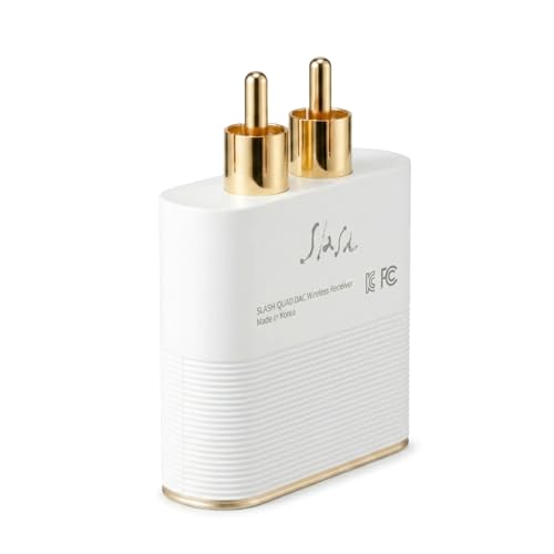 SLASH3 Bluetooth DAC Receiver - ESS ES9219 Quad DAC, 130dB SNR, LDAC aptX HD Adaptive High-Res Adapter, Direct RCA Plug Upgrade for Vintage Home Stereo Amps