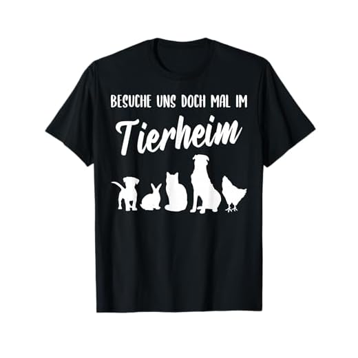 Tierheim-Motiv T-Shirt für Mitarbeiter